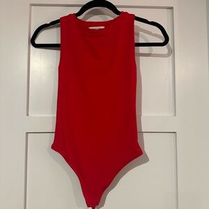Aritzia Babaton Contour Red 90’s Bodysuit